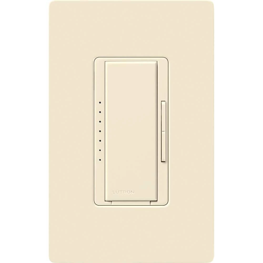 Maestro LED+ Dimmer Switch for Dimmable LED, Halogen and Incandescent Bulbs, Single-Pole or Multi-Location, Almond by Lutron - Image 4