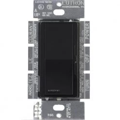 Diva Electronic Low Voltage Dimmer, 300-Watt, Single-Pole or 3-Way, Black by Lutron