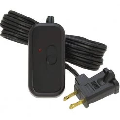 Credenza Plug-In Dimmer for Incandescent and Halogen with Locator Light, Black by Lutron