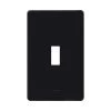 Fassada 1 Gang Toggle-Style Wallplate for Dimmers and Switches, Black by Lutron