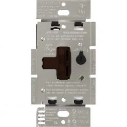 Toggler LED+ Dimmer Switch for Dimmable LED, Halogen and Incandescent Bulbs, Single-Pole or 3-Way, Brown by Lutron