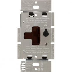 Toggler LED+ Dimmer Switch for Dimmable LED, Halogen and Incandescent Bulbs, Single-Pole or 3-Way, Brown by Lutron