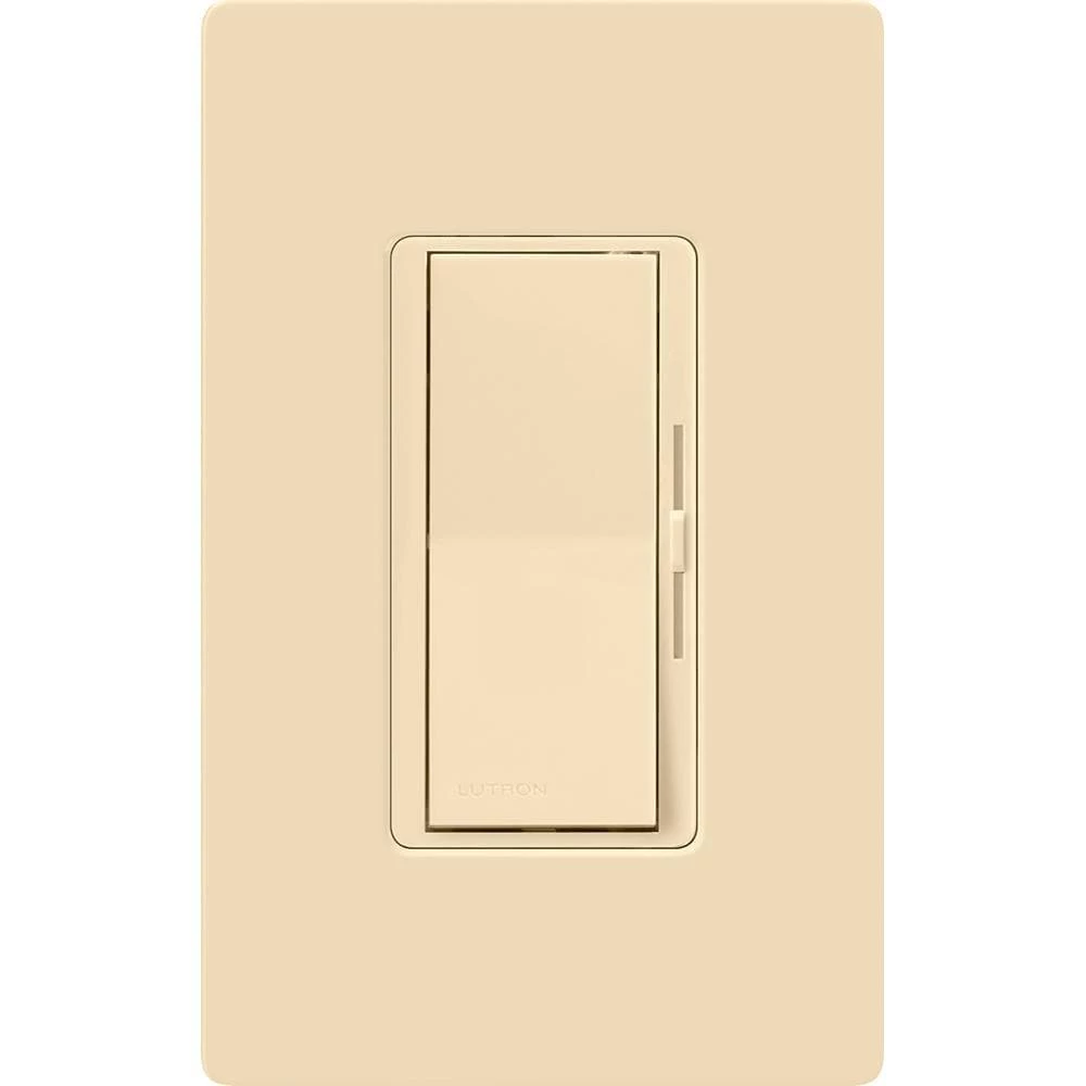 Diva LED+ Dimmer for dimmable LEDs, Incandescent and Halogen Bulbs, Single Pole or 3 Way, Ivory by Lutron - Image 4