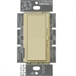 Diva Electronic Low Voltage Dimmer, 300-Watt, Single-Pole, Ivory by Lutron