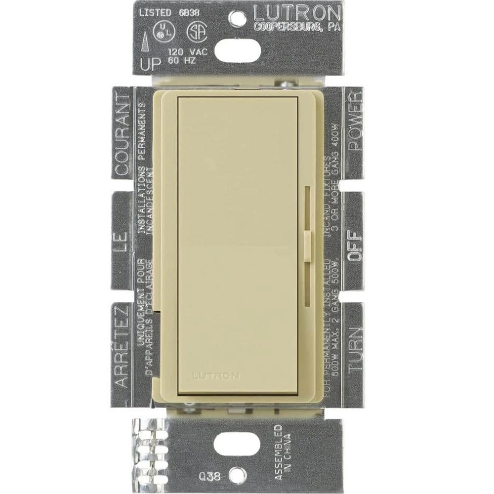 Diva Electronic Low Voltage Dimmer, 300-Watt, Single-Pole, Ivory by Lutron