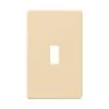 Fassada 1 Gang Toggle-Style Wallplate for Dimmers and Switches, Ivory by Lutron