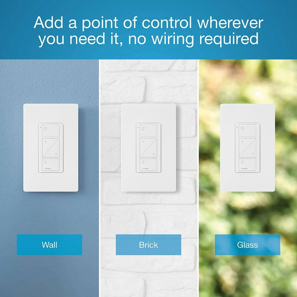 Pico Remote Control for Caseta Wireless Dimmer, 2-Button with Raise/Lower in Ivory by Lutron - Image 3