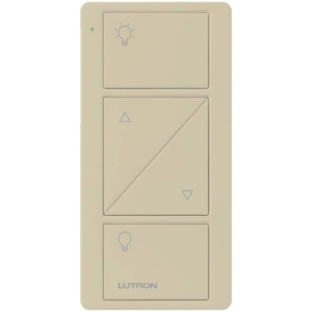 Pico Remote Control for Caseta Wireless Dimmer, 2-Button with Raise/Lower in Ivory by Lutron