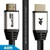 High Speed Long HDMI 2.0 Cable with Ethernet, 40 ft. by QualGear