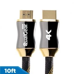 10 ft. HDMI Premium Certified 2.0B Cable with Ethernet by QualGear