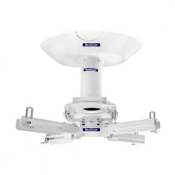 Pro-AV Projector Mount Kit with a Single Joist Ceiling Adapter, 3 in. 1.5 in., White by QualGear