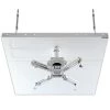 2 ft. x 2 ft. Pro-AV Projector Mount Kit with a Suspended Ceiling Adapter, White by QualGear