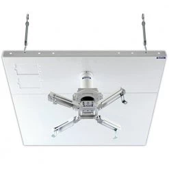 2 ft. x 2 ft. Pro-AV Projector Mount Kit with a Suspended Ceiling Adapter, White by QualGear