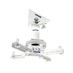 Pro-AV Projector Mount Kit with a Vaulted Ceiling Adapter, 3 in. 1.5 in., White by QualGear