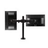 3-Way Articulating Dual Monitor Mount for 13 in. - 27 in. Flat panel Monitors, Black by QualGear