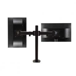 3-Way Articulating Dual Monitor Mount for 13 in. - 27 in. Flat panel Monitors, Black by QualGear