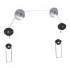 Universal Ultra Slim Low-Profile Wire Rope Hanging-Style Fixed Wall Mount for 37 in. - 70 in. TVs by QualGear