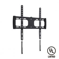 Universal Ultra Slim Fixed Wall Mount for most 32 in. - 55 in. TVs, Black [UL Listed] by QualGear