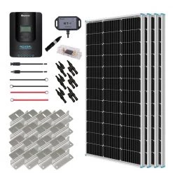 400-Watt 12-Volt Off-Grid Solar Premium Kit w/ 4-Piece 100W Monocrystalline Panel and 40A MPPT Rover Charge Controller by Renogy