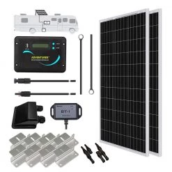 200-Watt 12-Volt Monocrystalline Solar RV Kit by Renogy