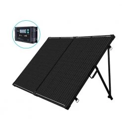 200-Watt 12-Volt Foldable Suitcase Off-Grid Solar Kit Built-in Kickstand w/ Waterproof 20A PWM Voyager Charge Controller by Renogy