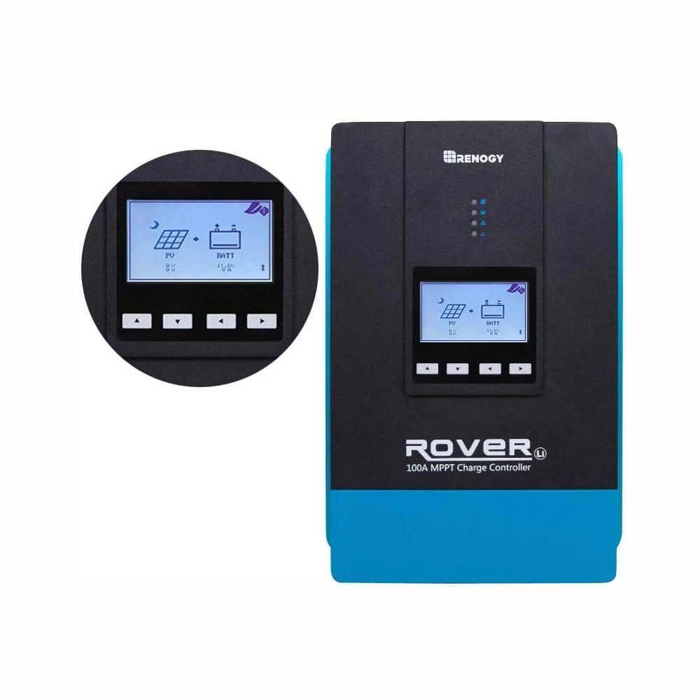 Rover Li 48-Volt 100 Amp MPPT Solar Charge Controller Auto LED Display by Renogy