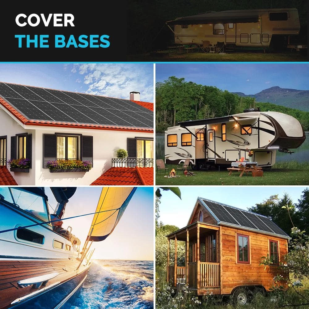 100-Watt 12-Volt Monocrystalline Solar Panel with High-Efficiency Module for RV Battery Boat Caravan Solar System by Renogy - Image 7