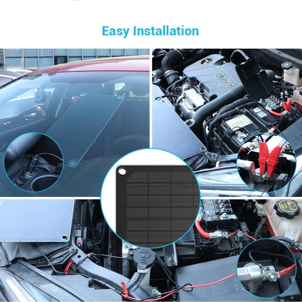 10-Watt Monocrystalline Solar Panel Battery Charger and Maintainer by Renogy - Image 6