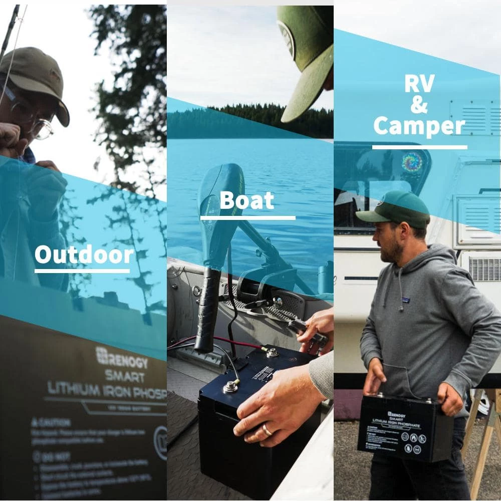 12-Volt 100AH LiFePO4 Deep Cycle Lithium Battery Over 4000 Cycles, BMS, Backup Power for RV Marine, Maintenance-Free by Renogy - Image 9