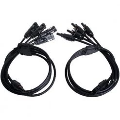Solar Male and Female Y Parallel Branch Connectors MFFFF Plus FMMMM Pair by Renogy