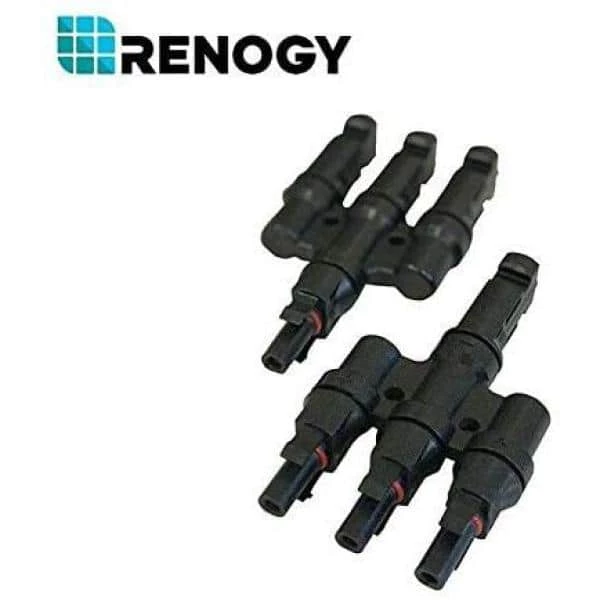 Male and Female Y3 Branch Connectors MMMF+FFFM Pair by Renogy - Image 3