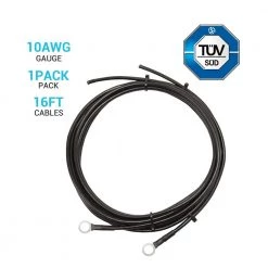 16 ft. 10 AWG Charge Controller and Battery Connector Tray Cables by Renogy