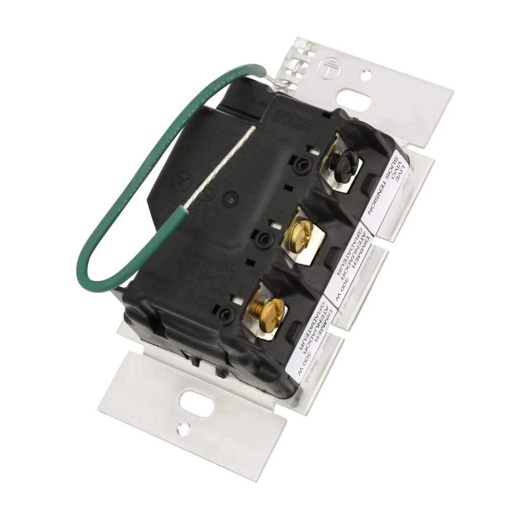 Maestro 300-Watt Single-Pole Dual Dimmer - Snow by Lutron - Image 6