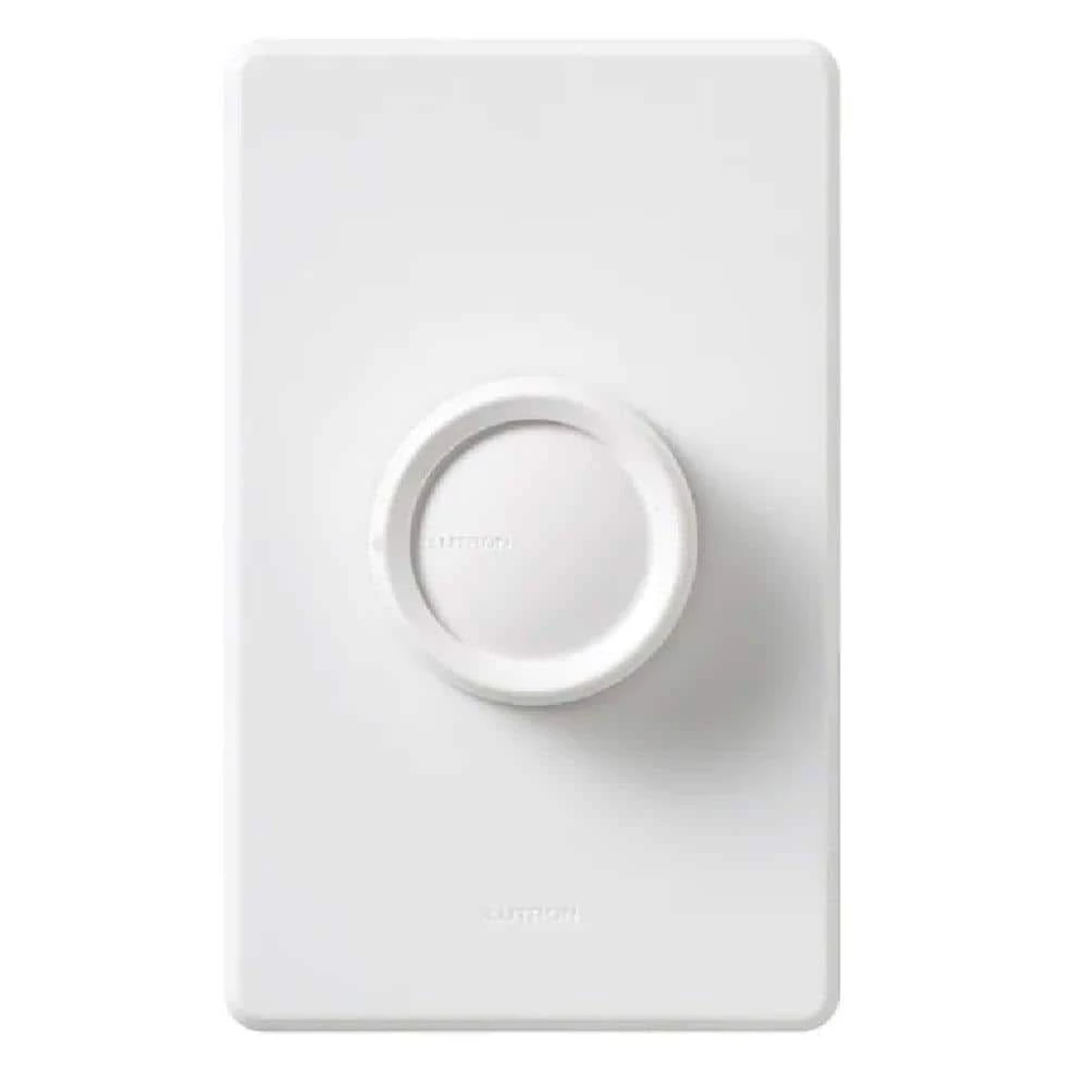 Rotary 1.5 Amp 3-Speed Single-Pole Fan Control, White by Lutron - Image 5