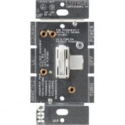 Toggler 1.5 Amp Single-Pole 3-Speed Combination Fan and Light Control, White by Lutron