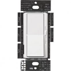 Diva Fan Control and Light Switch for LEDs, CFLs, Incandescent and Halogen, White by Lutron