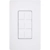 White 1-Gang Data Jack;Coaxial;Ethernet;Phone Jack Wall Plate (1-Pack) by Lutron