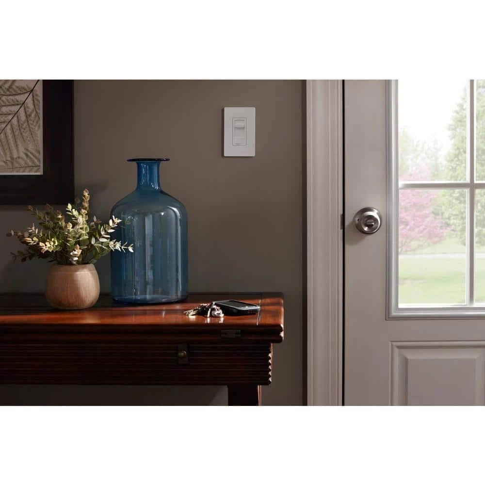 Skylark Contour LED+ Dimmer Switch for Dimmable LED Bulbs, Single-Pole/3-Way, Easy-Open Pro Box, White by Lutron - Image 2