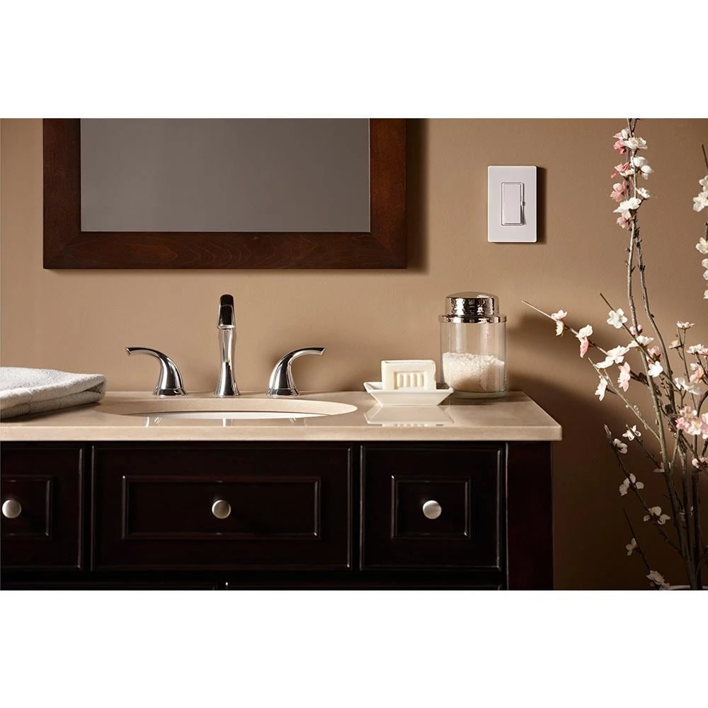 Diva LED+ Dimmer Switch for Dimmable LED, Halogen and Incandescent Bulbs, Single Pole or 3 Way, White (2 Pack) by Lutron - Image 2