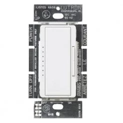Maestro Dimmer for Incandescent and Halogen, 1000-Watt, Single-Pole/3-Way/Multi-Location, White by Lutron