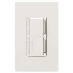 Maestro 300-Watt Single-Pole Digital Dimmer and Timer Switch - White by Lutron