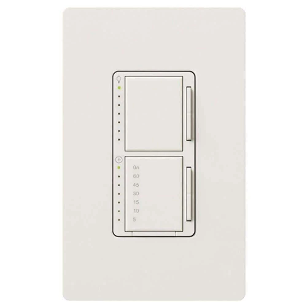 Maestro 300-Watt Single-Pole Digital Dimmer and Timer Switch - White by Lutron