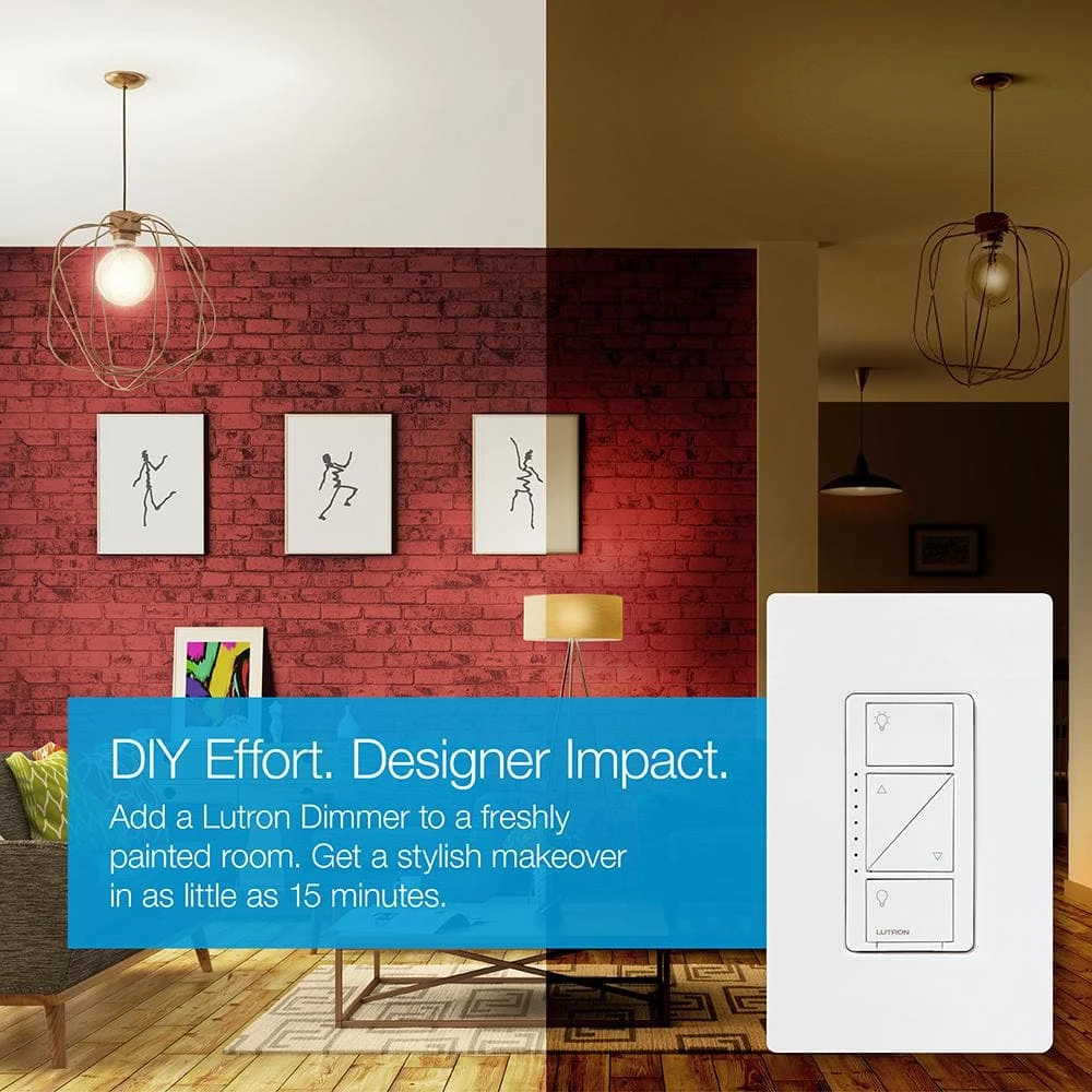 Caseta Wireless Smart Lighting Dimmer Switch (2 Count) Starter Kit with Smart Bridge by Lutron - Image 9