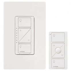 Caseta Wireless 600/150-Watt Multi-Location In-Wall Dimmer with Pico Remote Control Kit - White by Lutron
