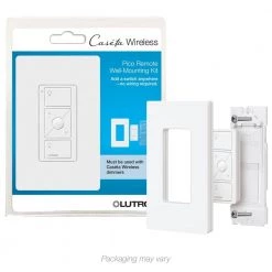 Caseta Wireless Pico Wall-Mounting Kit, White by Lutron
