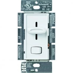 Skylark 1000-Watt Single-Pole Preset Dimmer - White by Lutron