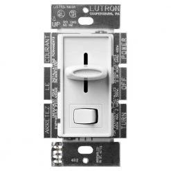 Skylark 600-Watt Single-Pole Dimmer Switch - White by Lutron