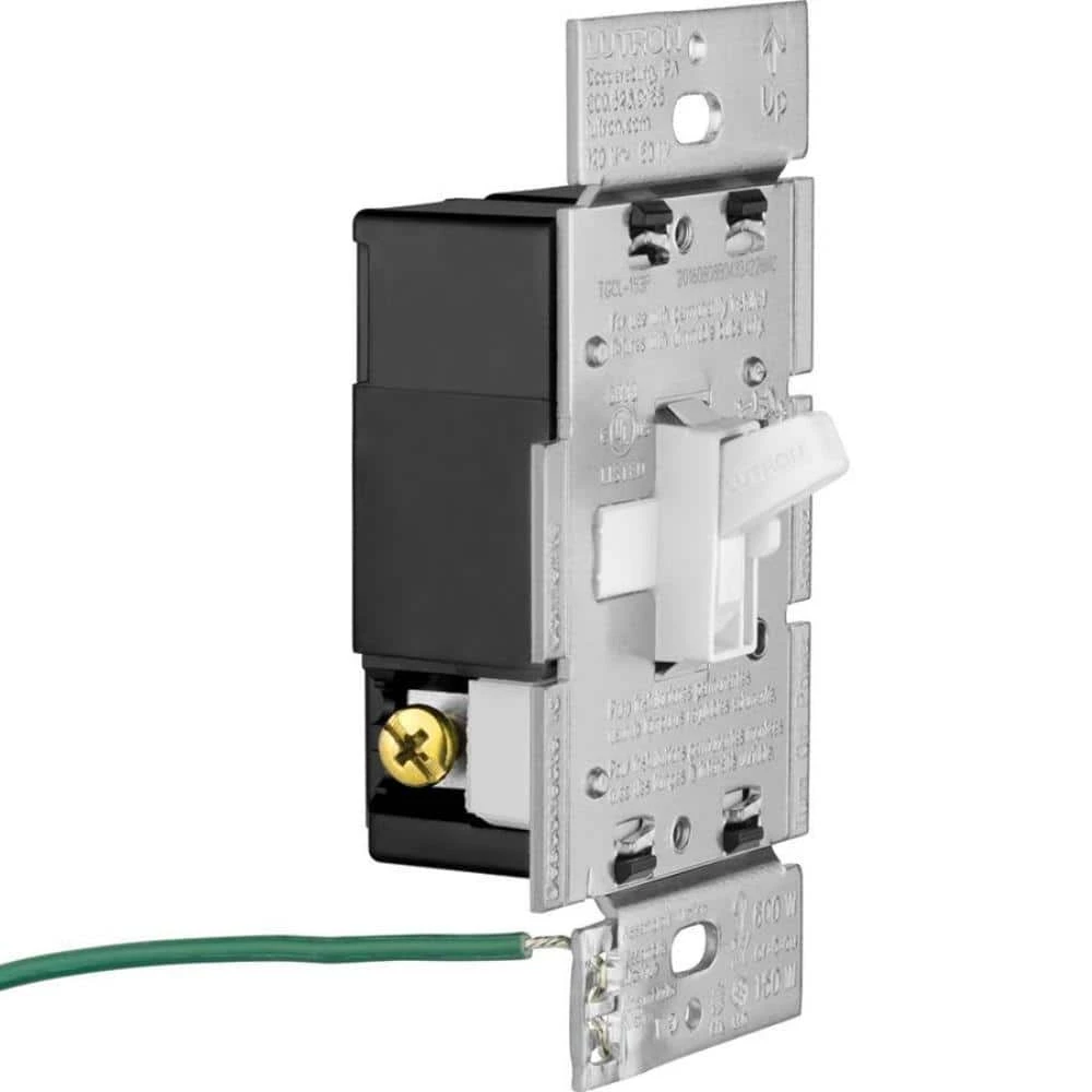 Toggler LED Dimmer Switch for Dimmable LED, Halogen and Incandescent Bulbs, Single-Pole or 3-Way, White (3-Pack) by Lutron - Image 11