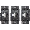 Toggler LED Dimmer Switch for Dimmable LED, Halogen and Incandescent Bulbs, Single-Pole or 3-Way, White (3-Pack) by Lutron