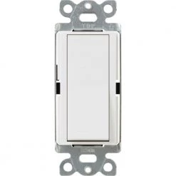 Claro 15 Amp On/Off 3-Way Switch, White by Lutron